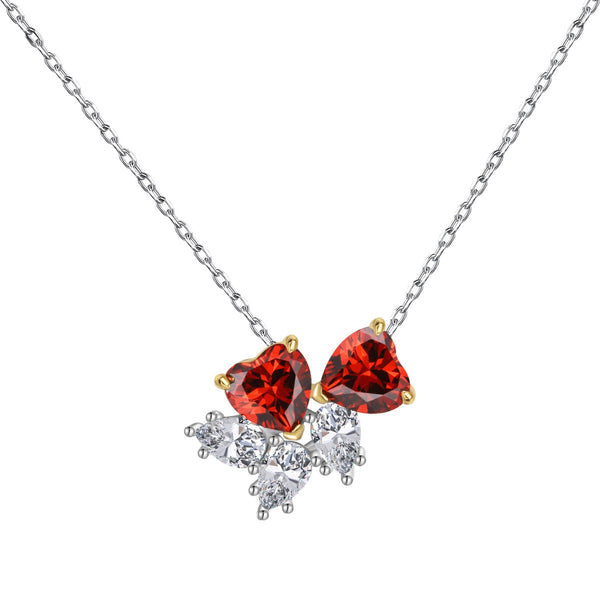 ˇStreet JewelryˇDainty Red Heart Necklace