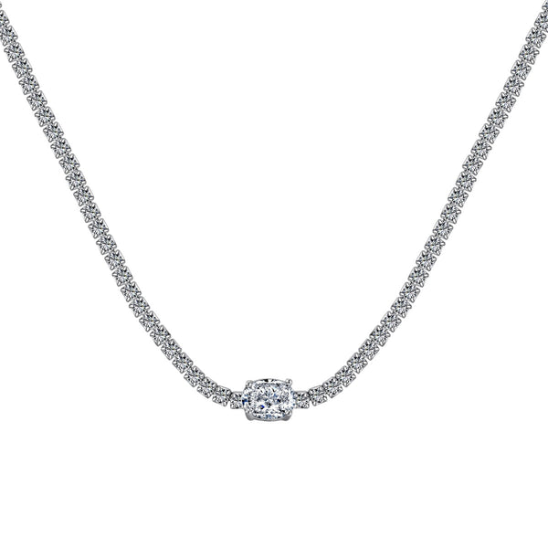 ˇStreet Jewelryˇ1.0 Carat Shining Oval Cut Necklace