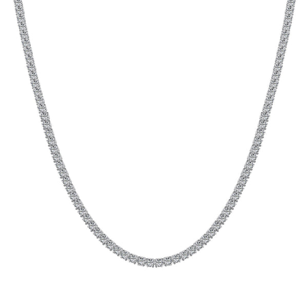 ˇStreet JewelryˇDelicate Round Shape Tennis Necklace