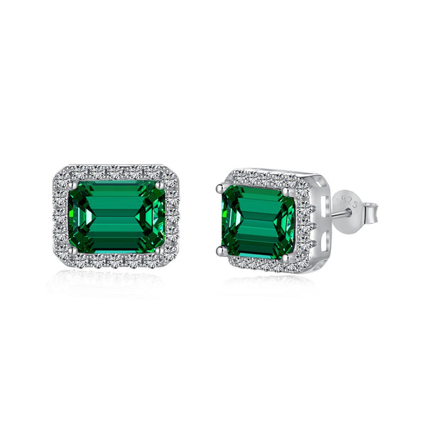 ˇStreet JewelryˇLuxurious Dainty Emerald Cut Banquet Earrings