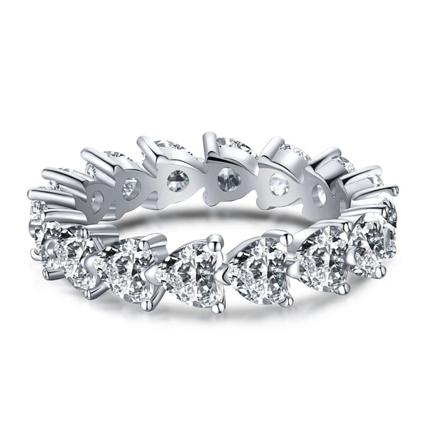 ˇStreet Jewelryˇ0.25 Carat Radiant Romance Heart Cut Lover Ring