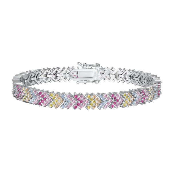 ˇStreet JewelryˇOrnate Sparkling Round Cut Party Bracelet