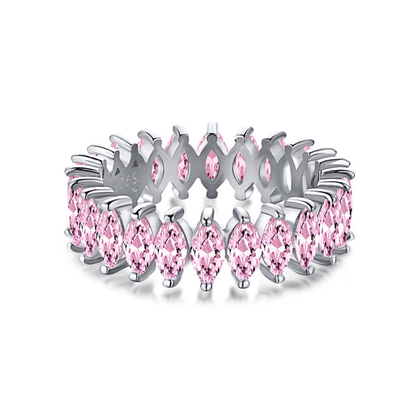 ˇStreet JewelryˇGorgeous Marquise Cut Tennis Ring