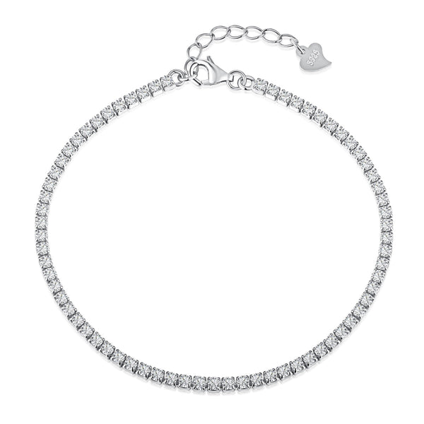 ˇStreet JewelryˇRadiant Shinning Princess Cut Tennis Bracelet