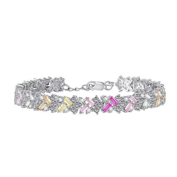 ˇStreet JewelryˇDazzling Unique Multi Shape Daily Bracelet