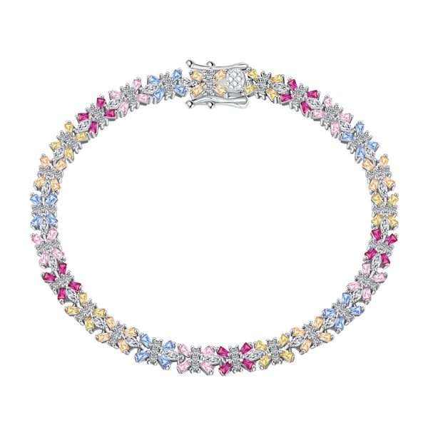ˇStreet JewelryˇRadiant Colorful Emerald Cut Party Bracelet