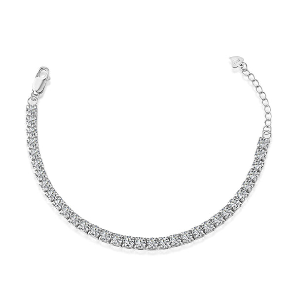 ˇStreet JewelryˇSparkling Radiant Princess Cut Tennis Bracelet