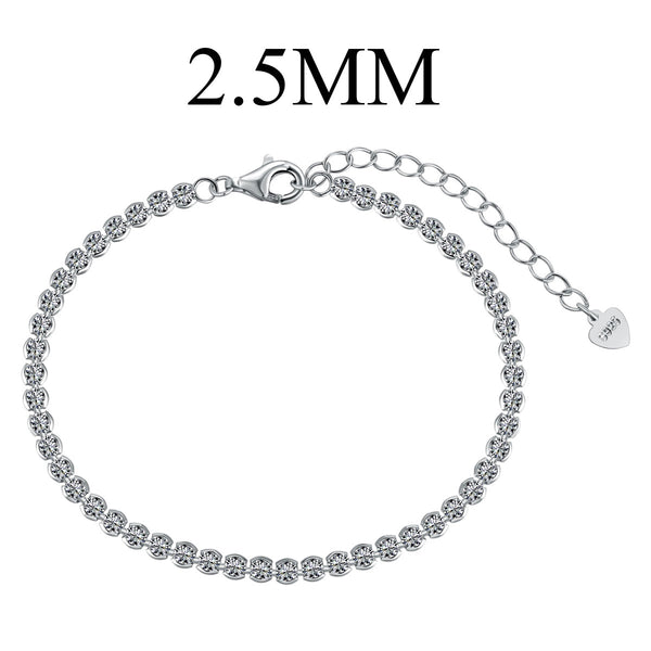 ˇStreet JewelryˇDazzling Sparkling Round Cut Daily Bracelet