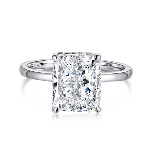 ˇStreet Jewelryˇ4.0 Carat Ornate Enchanting Radiand Cut Banquet Ring