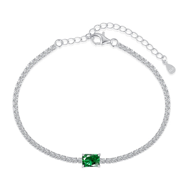 ˇStreet Jewelryˇ1.0 Carat Unique Emerald Cut Banquet Bracelet