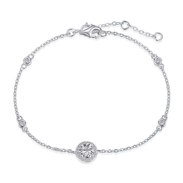 ˇStreet JewelryˇDazzling Round Cut Shape Bracelet