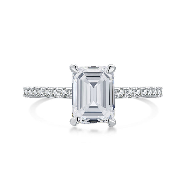 ˇStreet Jewelryˇ2.0 Carat Scintillating Ornate Radiant Cut Party Ring