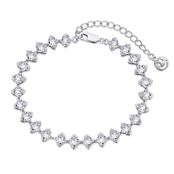 ˇStreet Jewelryˇ0.5 Carat Ornate Princess Cut Daily Bracelet