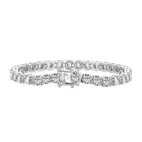 ˇStreet JewelryˇOrnate Sparkling Round Cut Wedding Bracelet