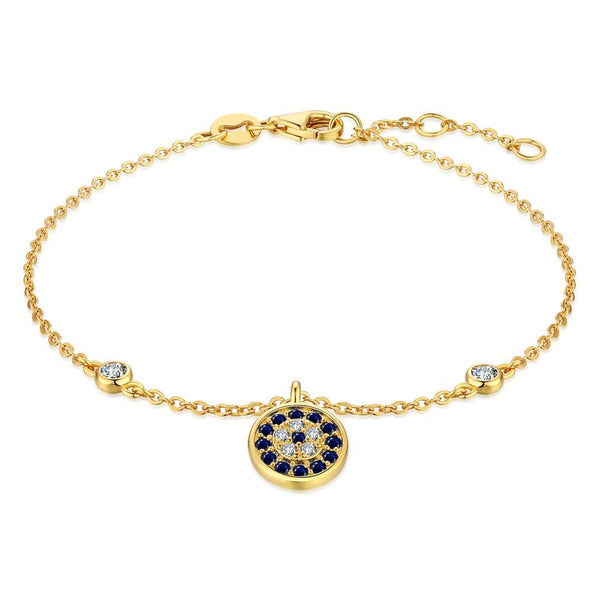 ˇStreet JewelryˇDevil's Eye Round Shape Bracelet