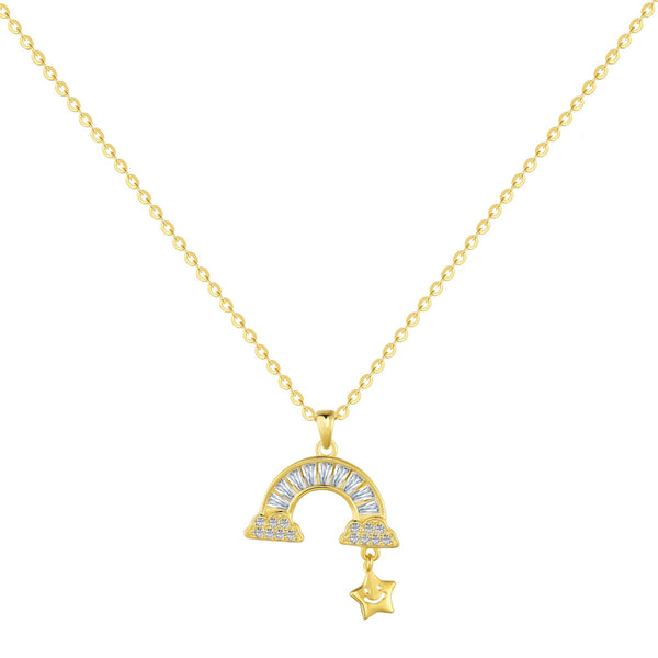 ˇStreet JewelryˇUnique Rainbow Star Necklace