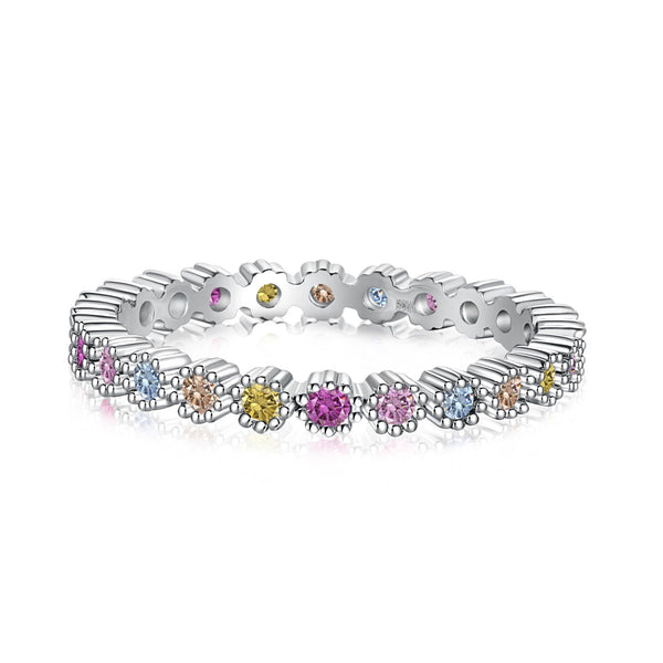 ˇStreet JewelryˇExquisite Colorful Round Cut Party Ring
