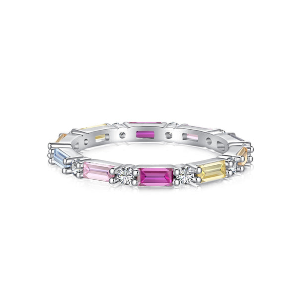 ˇStreet JewelryˇLively In Shades Elegant Radiant Cut Daily Ring