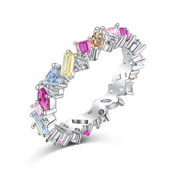 ˇStreet JewelryˇDazzling Polychromatic Multi cut Daily Ring