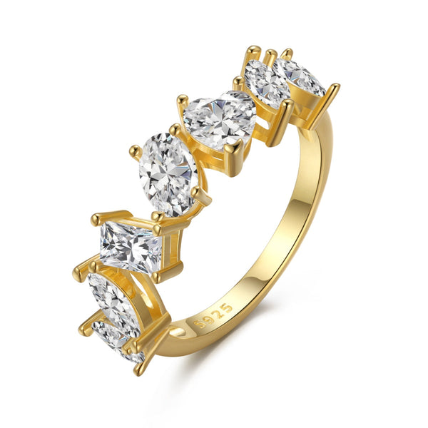 ˇStreet JewelryˇDelicate Multi Cut Ring