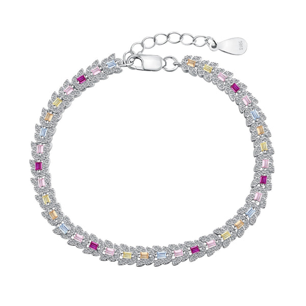 ˇStreet JewelryˇDelicate Colorful Multi Cut Daily Bracelet