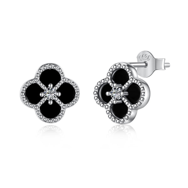 ˇStreet JewelryˇFour-Leaf Clover Flower Shape Exquisite Earrings
