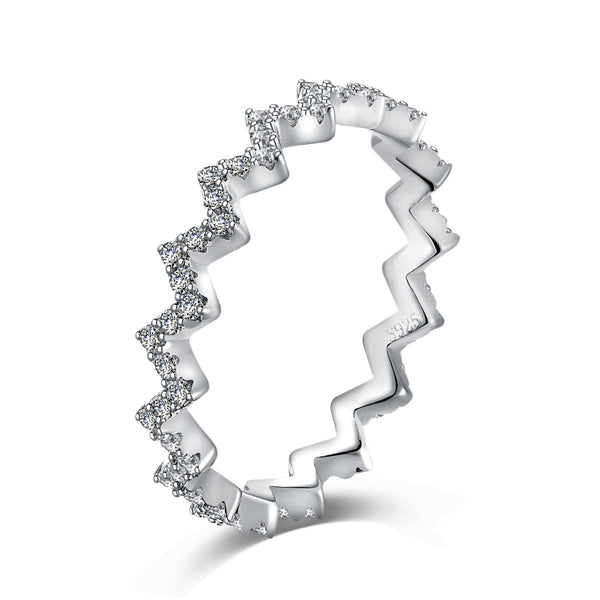 ˇStreet JewelryˇDelicate Enchanting Wave Shape Daily Ring