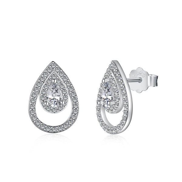 ˇStreet JewelryˇSparkling Delicate Water Drop Shape Daily Earrings