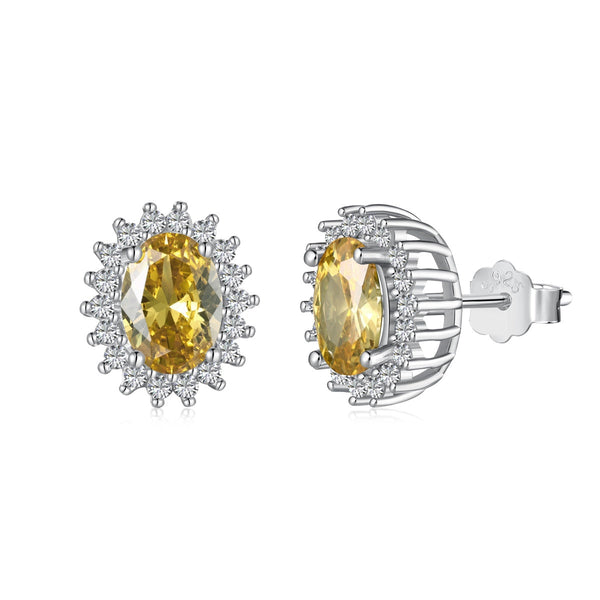 ˇStreet JewelryˇDelicate Radiant Oval Cut Daily Earrings