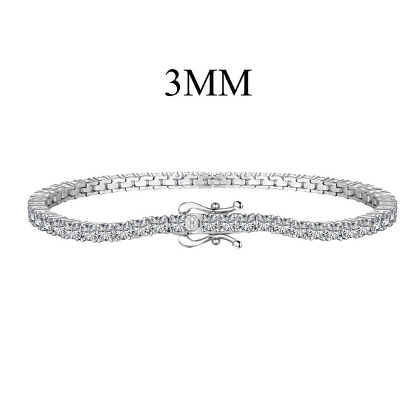 ˇStreet JewelryˇDainty Charming Round Cut Tennis Bracelet