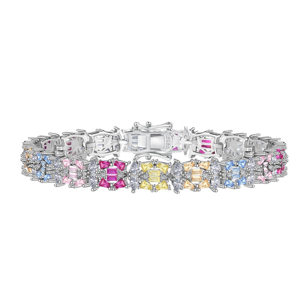 ˇStreet JewelryˇDelicate Colorful Multi Cut Party Bracelet