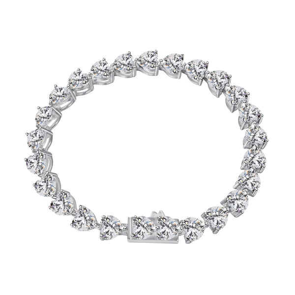 ˇStreet Jewelryˇ0.75 Carat Elegant Romantic Heart Shape Lover Bracelet
