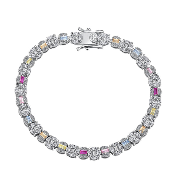 ˇStreet JewelryˇDazzling Radiant Multi Cut Daily Bracelet