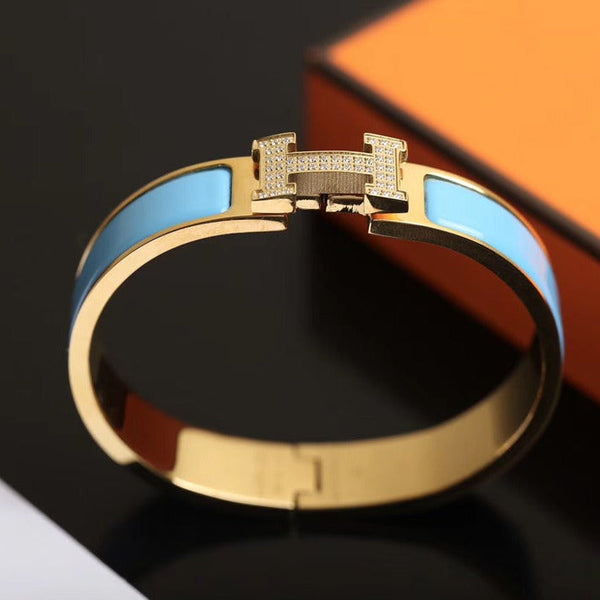 ˇStreet JewelryˇH CLOUD BLUE BRACELET GOLD DIAMOND