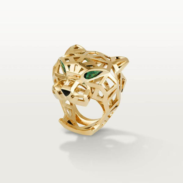 ˇTrend JewelryˇHOHL LEOPARD KOPF RING