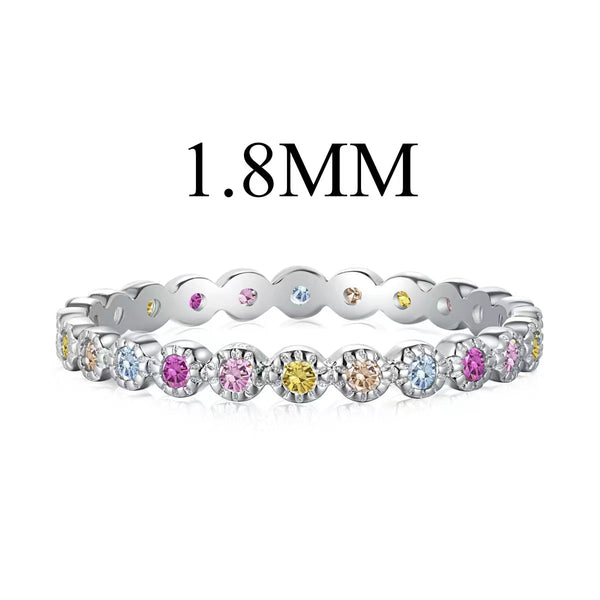 ˇStreet JewelryˇUnique Scintillating Round Cut Daily Ring