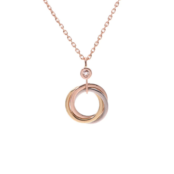 ˇTrendschmuckˇTRINITY SILBER GOLD ROTGOLD HALSKETTE