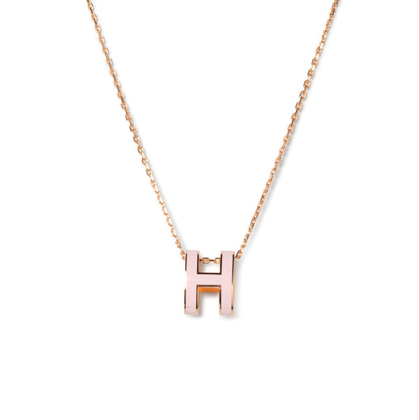 ˇTrend JewelryˇPOP H ANHÄNGER ROSA GOLD