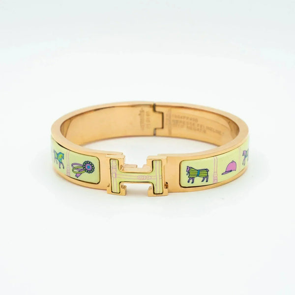ˇStreet JewelryˇH PINK GOLD BRACELET CREAM CERAMIC