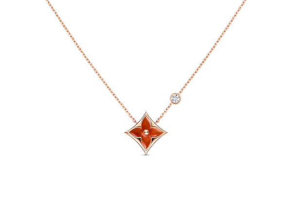 ˇTrend JewelryˇSTERN HALSKETTE ROTGOLD 1 DIAMANT