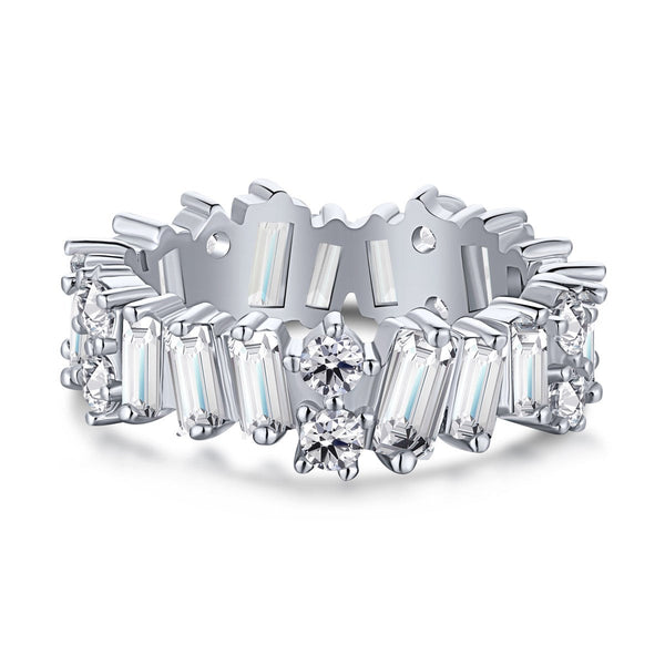 ˇStreet JewelryˇDelicate Multi Shape Tennis Ring
