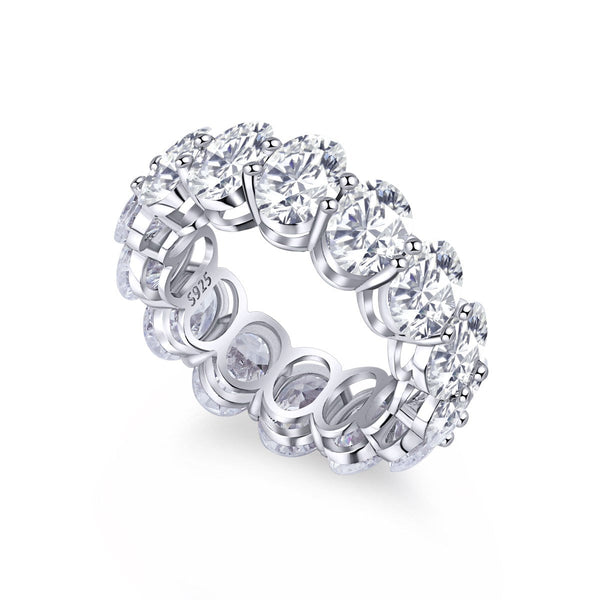 ˇStreet JewelryˇDainty Elongated Cushion Cut Tennis Ring
