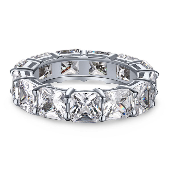 ˇStreet JewelryˇElegant Princess Cut Tennis Ring