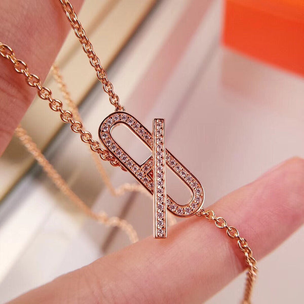 ˇStreet JewelryˇHM FIRE PIG NOSE NECKLACE TRENDY STREET