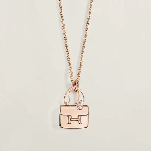 ˇTrend JewelryˇAMULETT ANHÄNGER ROSÉGOLD HALSKETTE