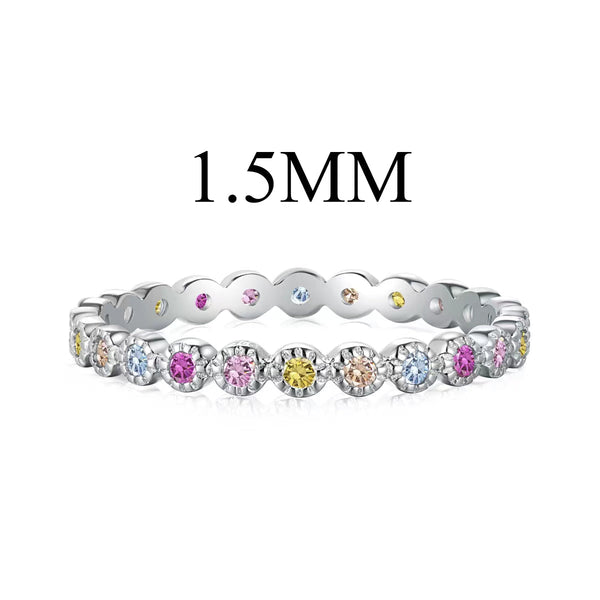 ˇStreet JewelryˇRadiant Sparkling Round Cut Daily Ring