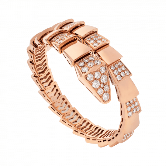 ˇStreet JewelryˇSERPENTI WIDE BRACELET PINK GOLD DIAMOND