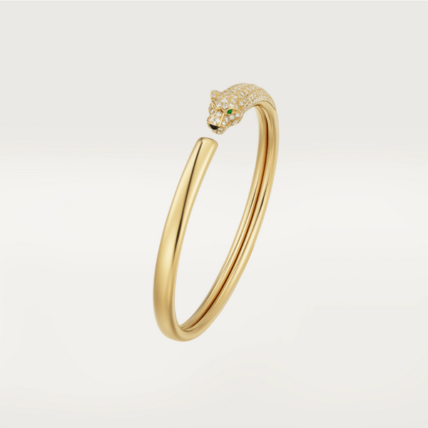 ˇStreet JewelryˇPANTHERE GOLD DIAMOND OPEN BRACELET