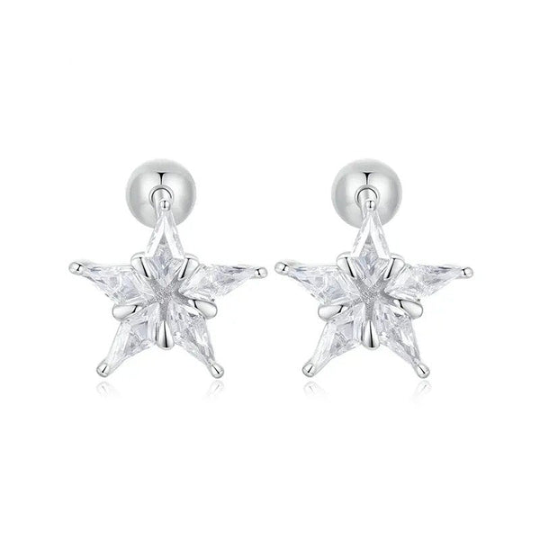 [STREET]Platinum Plated Cubic Zirconia Earrings