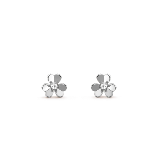 ˇStreet JewelryˇFRIVOLE MINI SILVER FLOWER EARRINGS